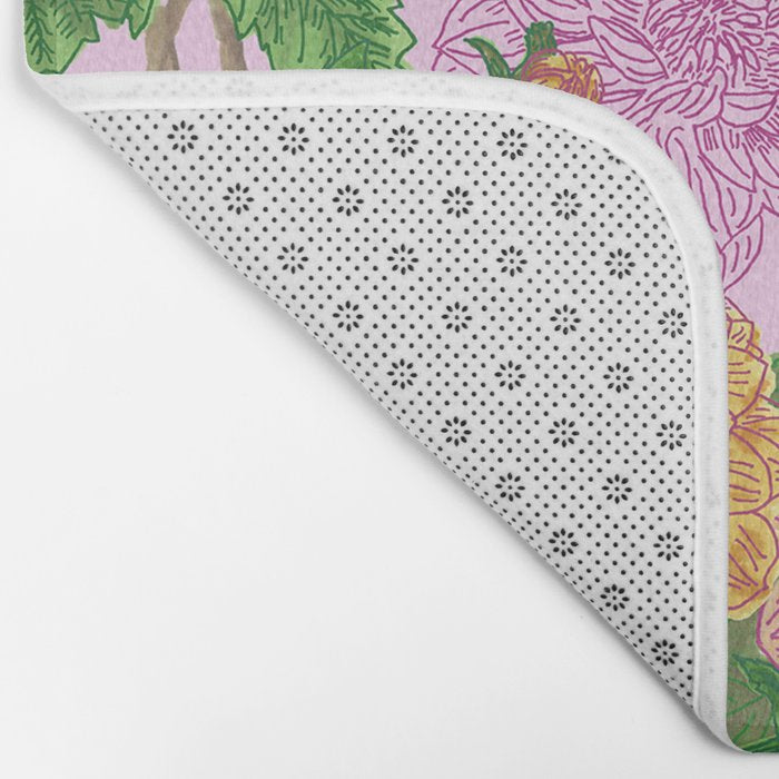 Darling Dahlias  Bath Mat Gallery Image 2