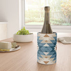 Aztec Pattern Blue Colors Wine Chiller Gallery Image 4