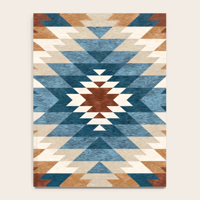 Aztec Pattern Blue Colors Notebook Gallery Image 4