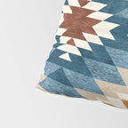 Aztec Pattern Blue Colors Pillow Sham Gallery Image 4