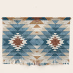 Aztec Pattern Blue Colors Wall Hanging Gallery Image 1