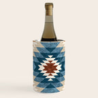 Aztec Pattern Blue Colors Wine Chiller Gallery Image 3