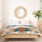 Aztec Pattern Blue Colors Duvet Cover Gallery Image 3