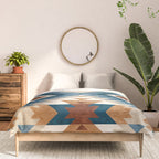 Aztec Pattern Blue Colors Comforter Gallery Image 3