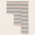 Geometric Arrow Lines 2 in Navy Blue Orange Wallpaper Gallery Image 3