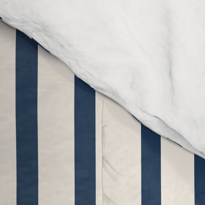 Geometric Arrow Lines 2 in Navy Blue Orange Comforter Gallery Image 4