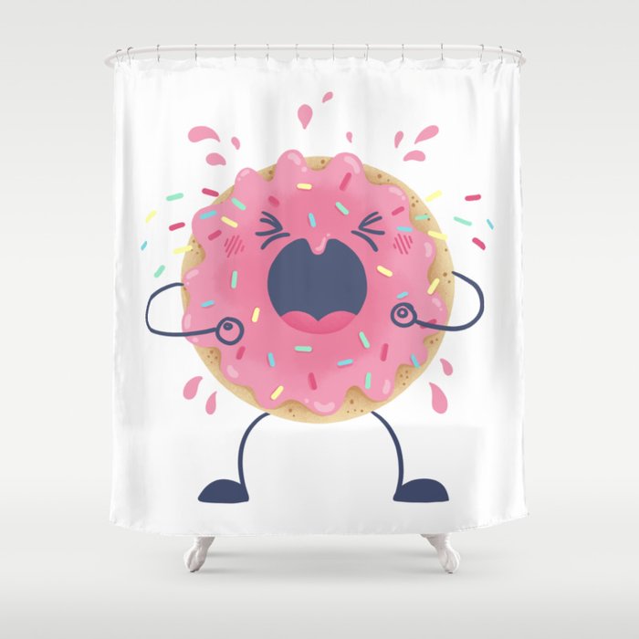 Donut Tantrum Shower Curtain Gallery Image 1