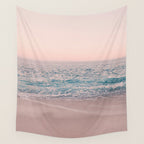 ROSEGOLD BEACH MORNING LANDSCAPE Wall Tapestry Gallery Image 4