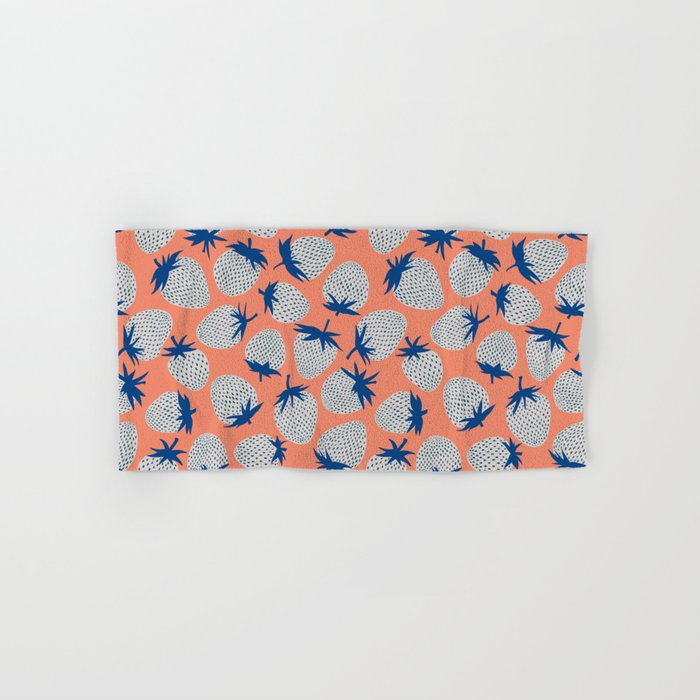 Inky Strawberries Bath Towel Gallery Image 1