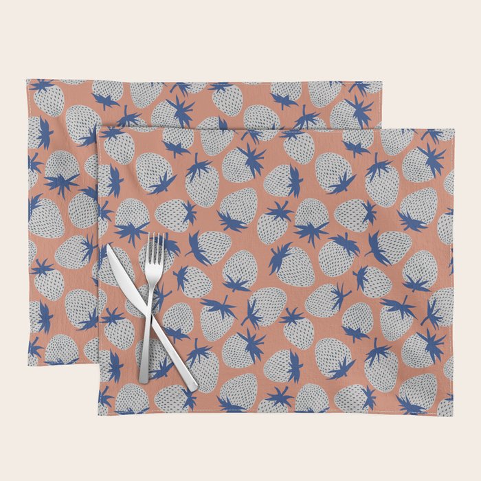Inky Strawberries Placemat Gallery Image 1