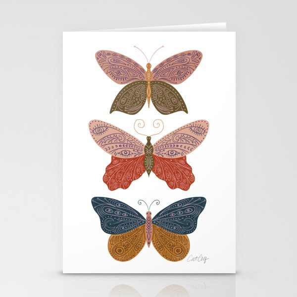 Tattooed Butterflies - Desert Stationery Card Gallery Image 2