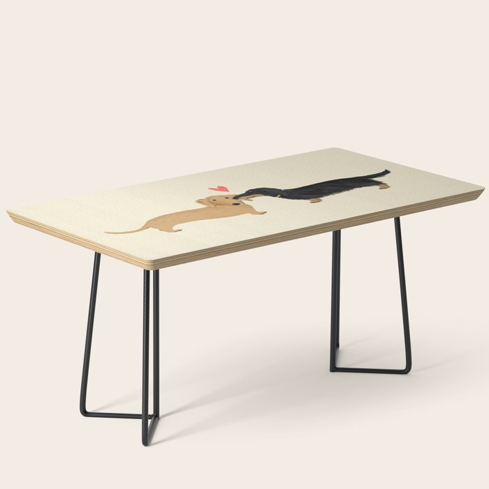 Cute Wiener Dogs with Heart | Dachshunds Love Coffee Table Gallery Image 1