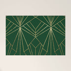 Art Deco in Emerald Green - Large Scale Welcome Mat Gallery Image 1