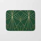 Art Deco in Emerald Green - Large Scale Bath Mat Gallery Image 1