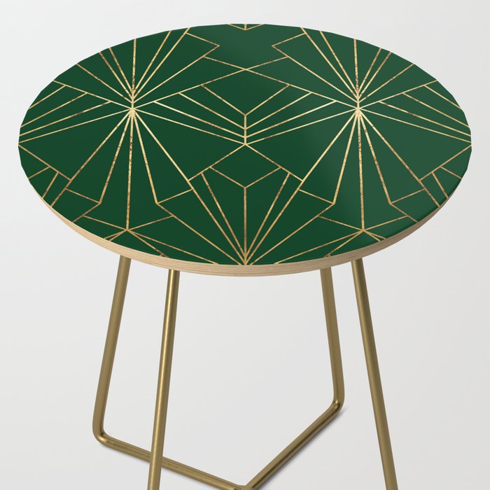 Art Deco in Emerald Green - Large Scale Side Table Gallery Image 2