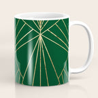 Art Deco in Emerald Green - Large Scale Coffee Mug Gallery Image 1
