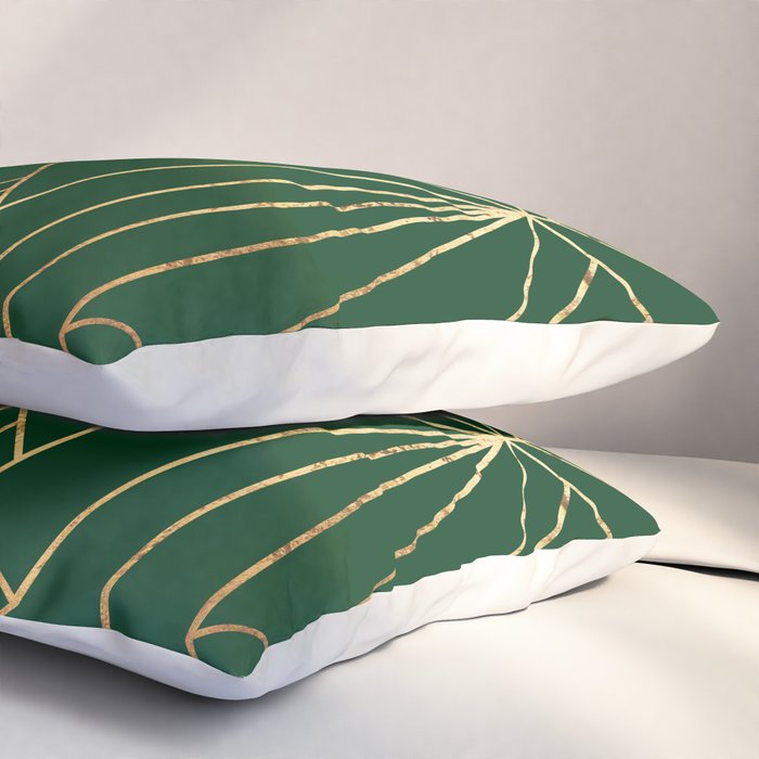 Art Deco in Emerald Green - Large Scale Pillow Sham Gallery Image 3