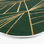 Art Deco in Emerald Green - Large Scale Bath Mat Gallery Image 3