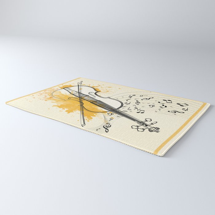 Abstract Minimal Musical Instrument 3 Rug Gallery Image 3