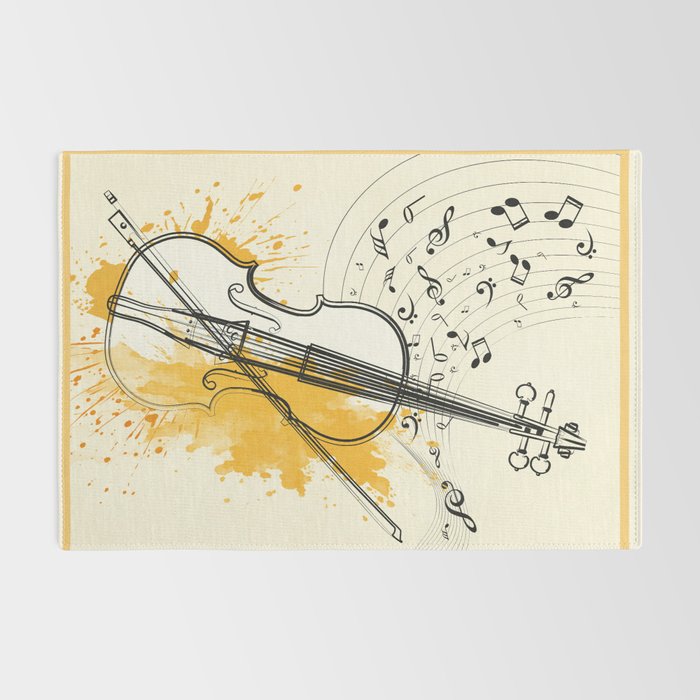 Abstract Minimal Musical Instrument 3 Rug Gallery Image 2