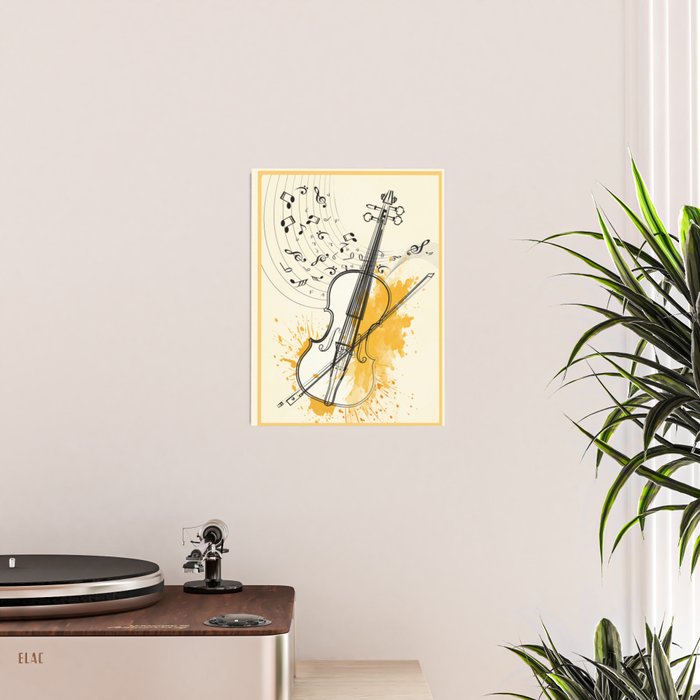 Abstract Minimal Musical Instrument 3 Poster Gallery Image 2