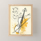 Abstract Minimal Musical Instrument 3 Mini Art Print Gallery Image 1