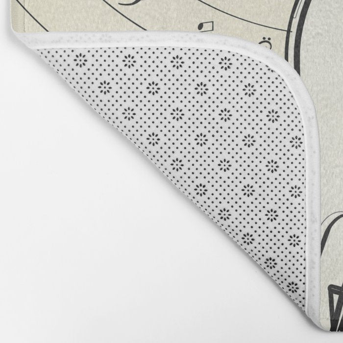 Abstract Minimal Musical Instrument 3 Bath Mat Gallery Image 2