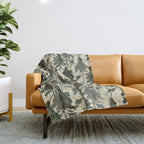 Enchanted Watercolor Pine Forest Throw Blanket Gallery Image 1