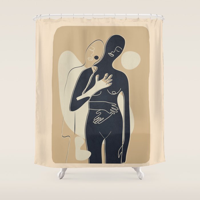 Abstract Feeling 10 Shower Curtain Gallery Image 1