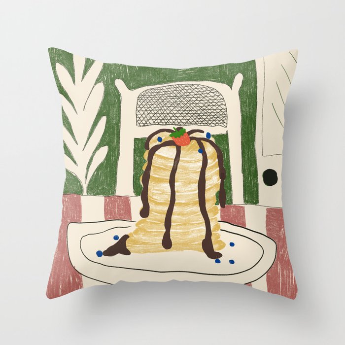 Pancakes Throw Pillow Gallery Image 6