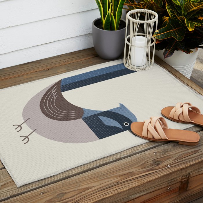 Whimsy Superb Fairywren Outdoor Rug Gallery Image 2