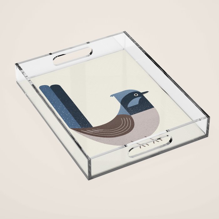 Whimsy Superb Fairywren Acrylic Tray Gallery Image 1