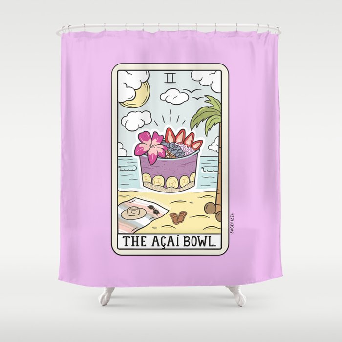 ACAI BOWL READING Shower Curtain Gallery Image 1