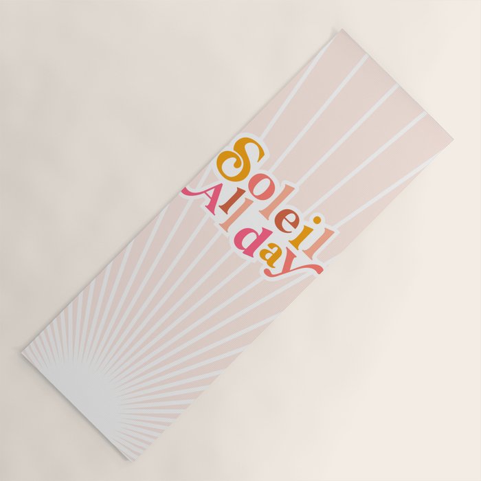 Soleil All day - Positive words Yoga Mat Gallery Image 1