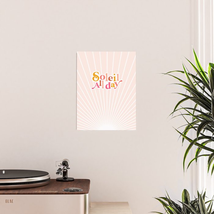 Soleil All day - Positive words Poster Gallery Image 2