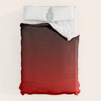 Black Red Neon Nights Ombre Duvet Cover Gallery Image 6
