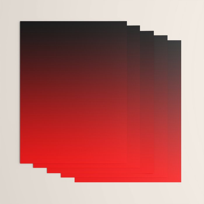 Black Red Neon Nights Ombre Wrapping Paper Gallery Image 3