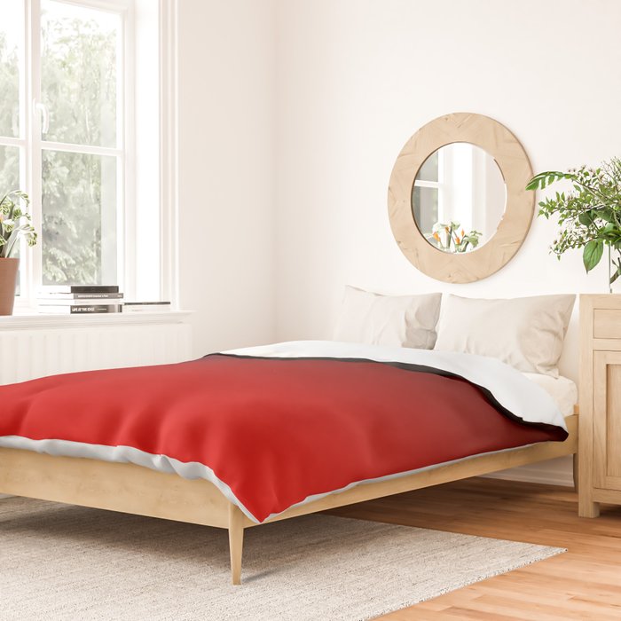 Black Red Neon Nights Ombre Duvet Cover Gallery Image 2