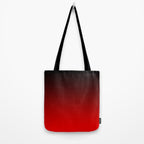 Black Red Neon Nights Ombre Tote Bag Gallery Image 2