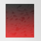Black Red Neon Nights Ombre Throw Blanket Gallery Image 2