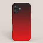 Black Red Neon Nights Ombre iPhone Case Gallery Image 1