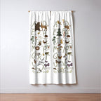 Woodland forest alphabet Window Curtain Gallery Image 3