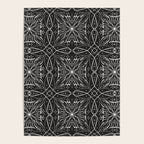 BW starry abstract mosaic A Poster Gallery Image 4