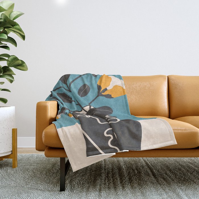 Whispers in Bloom 5 Throw Blanket Gallery Image 1