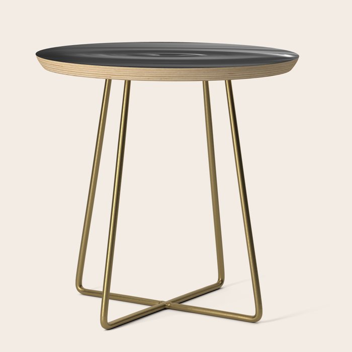 Zen water droplet in pool of water black and white inspirational photograph art print Side Table Gallery Image 1