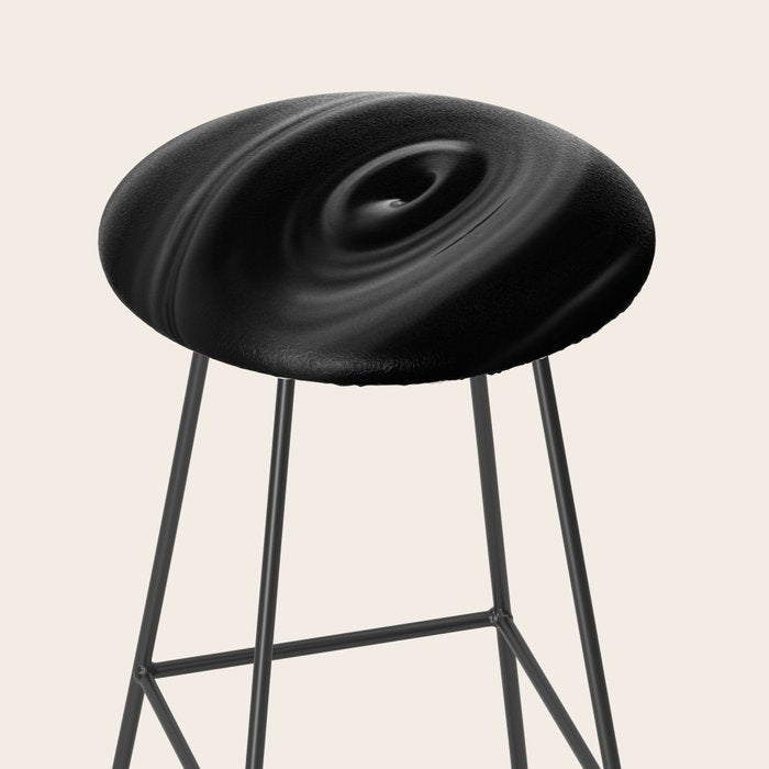 Zen water droplet in pool of water black and white inspirational photograph art print Stool Gallery Image 2