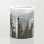 Wanderlust Forest II - Mountain Adventure in Foggy Woods Coffee Mug Gallery Image 4