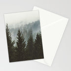 Wanderlust Forest II - Mountain Adventure in Foggy Woods Stationery Card Gallery Image 2