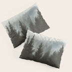 Wanderlust Forest II - Mountain Adventure in Foggy Woods Pillow Sham Gallery Image 3