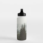 Wanderlust Forest II - Mountain Adventure in Foggy Woods Water Bottle Gallery Image 3
